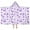 White Purple Butterfly, variant on White Purple Butterfly Flower Pattern Hooded Bath Towel,50"x30" for Ages 3 To 12 Kids, Quick Dry Lightweight Soft Microfiber Hood Beach Towel Cover Up for Kids