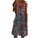 thumbnail image 1 of Vestido sin mangas con estampado floral sin mangas con cuello en V de cintura media de verano de moda sexy para mujer Pompotops ghjkhdj8710, 1 of 9