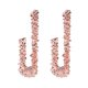thumbnail image 1 of Pendientes colgantes para mujer, joyería de moda con rectángulo geométrico colgante Oro rosa, 1 of 9
