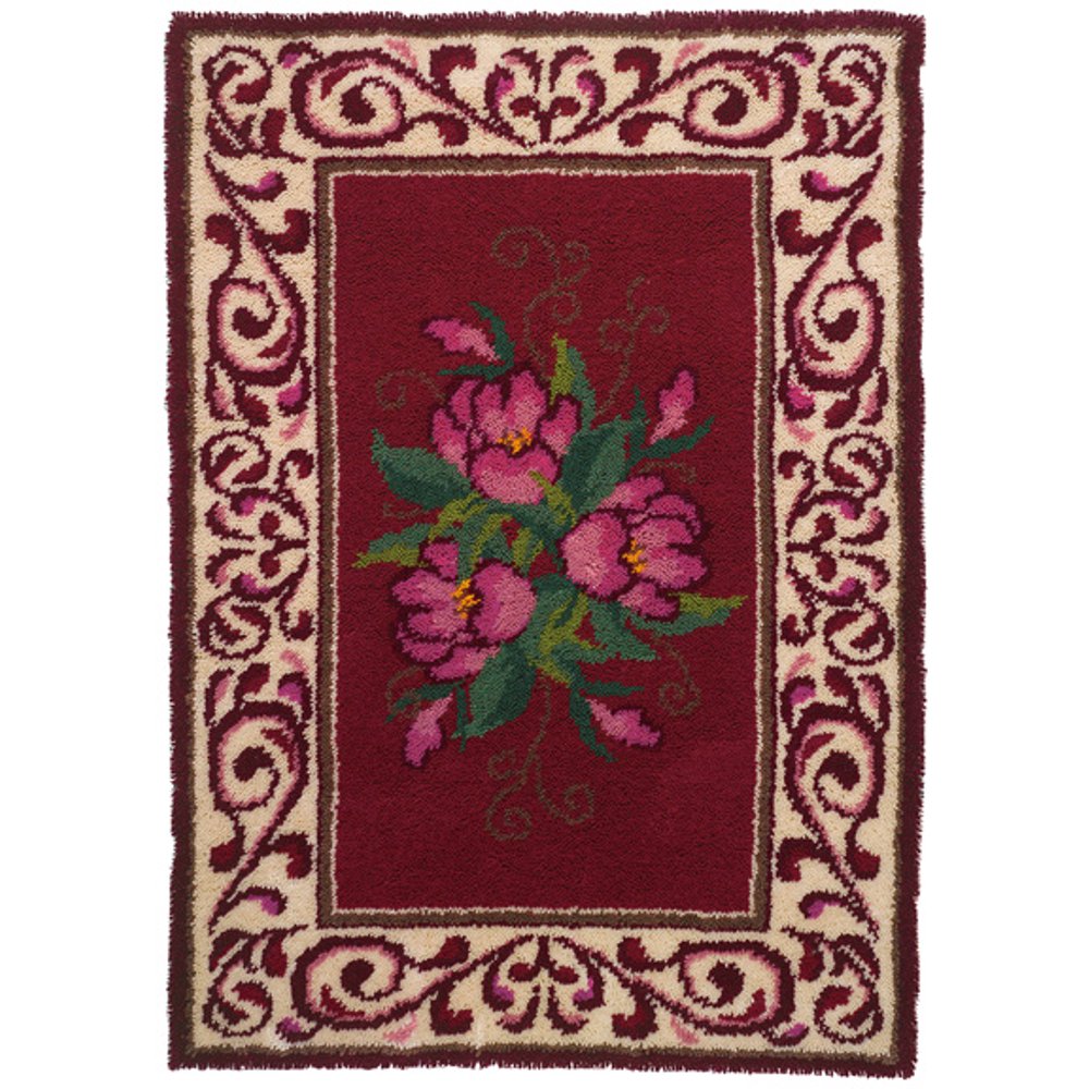 Mary Maxim Mulberry Garden Latch Hook Rug Kit