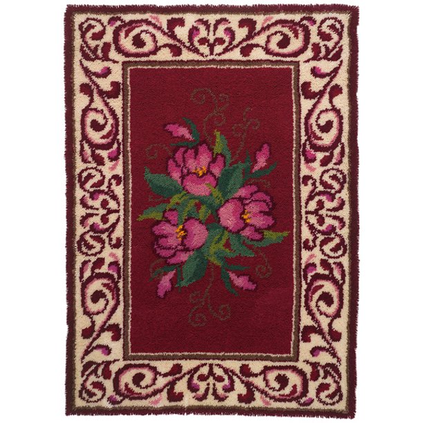 Mary Maxim Mulberry Garden Latch Hook Rug Kit