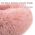 thumbnail image 5 of Round Plush Pet Bed for Dogs & Cats,Fluffy Soft Warm Calming Dog Bed Sleeping Kennel Nest,16 x 16 x 5.5", 5 of 6