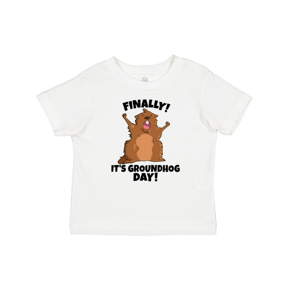 Inktastic Finally it's Groundhog Day Boys or Girls Baby T-Shirt