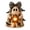 B#033, variant on Halloween Pumpkin Head Wizard Resin Figurine, 15cm Spooky Lantern Holding Statue, Gothic Autumn Desktop Ornament for Home Office Shelf Decor Party Centerpiece Gift