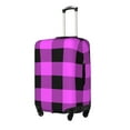 thumbnail image 2 of Balery Luggage Cover Purple Black Buffalo Plaid Print Suitcase Covers for Luggage Elastic Washable Suitcase Protector Fits 18-32 Inch Luggage-Small, 2 of 9
