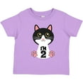 thumbnail image 3 of Inktastic 2nd Birthday Cat 2 Year Old Girl Girls Toddler T-Shirt, 3 of 5