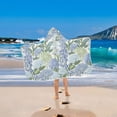 thumbnail image 2 of Yayeee Kids Hooded Towel with Hand Pockets Beach Soft Absorbent Bath Wrap 50 x 23.5 inch, Vibrant Hydrangeas Pattern, 2 of 5