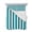 Turquoise, variant on Quilts Twin Size Bedding Set, Teal Striped Lightweight Quilted Comforter, Simple Art Vertical Stripe Farmhouse Soft Reversible Bedspread Coverlet with Pillow Covers for All Season, 68" x 86"