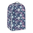 thumbnail image 2 of HELLHERO Coffee Machine Dust Cover Floral Pattern Deep Blue 1pc Dustproof Waterproof for Household Users, 2 of 6