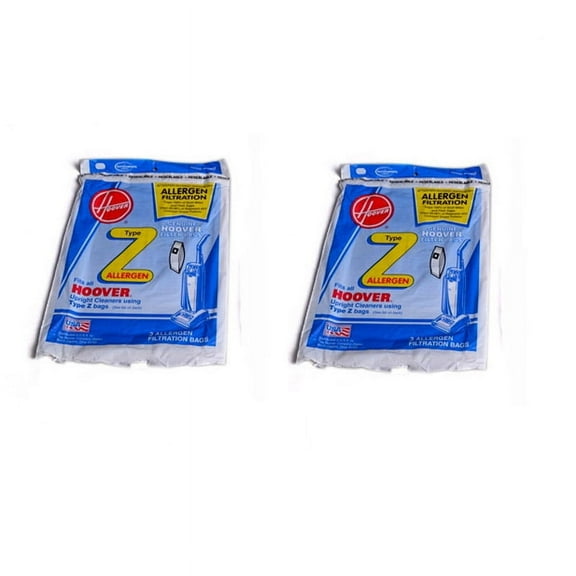 Replacement Part For Hoover Upright Vacuum Type-Z Micro Allergen Filtration Paper Bags 6 :- 4010100Z