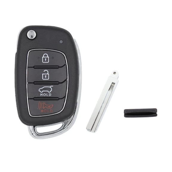 [Smart Choice Store] Genuine OEM FOB Keyless Entry Remote Flip Key w/ Blank Key 954302W110 for Hyundai Santa Fe