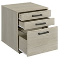 thumbnail image 3 of Loomis 3-drawer Home Office File Cabinet Whitewashed Grey, 3 of 12