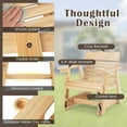 thumbnail image 3 of Aimee Lii Outdoor Wooden Chair, Outdoor Patio Furniture, Sturdy, Movable, 3 of 6