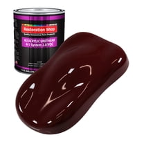 Restoration Shop Mine Red Acrylic Urethane Auto Paint - Gallon Paint Color Only, Single Stage High Gloss