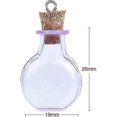 thumbnail image 2 of 20 Pcs Mini Glass Bottles, Mini Empty Glass Cork Bottles For Birthday Gift, 2 of 3