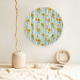 thumbnail image 5 of Disketp Blue White Striped Sunflower Ceramic Plate Dinner Plates Bone China Decorative Plates Art Ceramic Ornaments for Wall Hanging Decoration -6in, 5 of 6