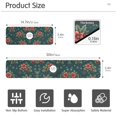 thumbnail image 3 of Yayeee Faucet Mat for Kitchen Sink 14.7" Diatomite Long Splash Guard Pad, Floral Christmas, 2 Pack, 3 of 7
