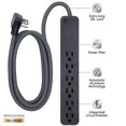 thumbnail image 4 of GE UltraPro 6 Outlet Surge Protector, 6 ft Braided Cord, Black, 45271, 4 of 7