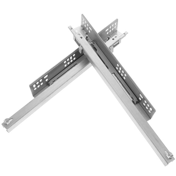 BESTYASH 2-Pack Cold Rolled Steel Cabinet Drawer Slides with Soft Close and Mechanism