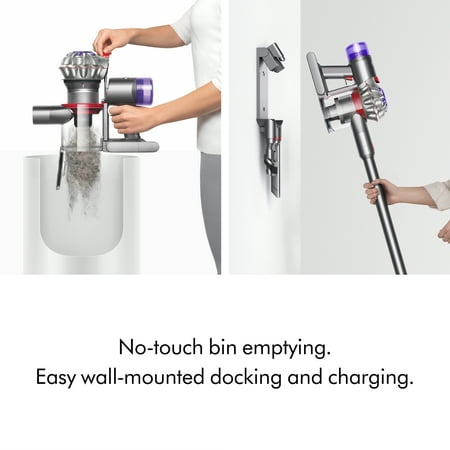 Dyson - V8 Cordless Vacuum with 6 accessories - Silver/Nickel