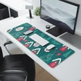 thumbnail image 2 of Long Mouse Pads for Desk,Dark Teal Christmas Village Pattern Desk Mats on Top Of Desks, Desk Mouse Pad Extra Large with 3mm Non-Slip Base and Stitched Edge for Gaming,Office,Work,Home 31.5x11.8in, 2 of 5