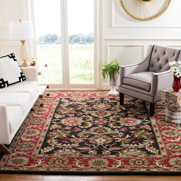 Safavieh Heritage Stuart Oriental Wool Area Rug, Chocolate/Red, 8'3" x 11'
