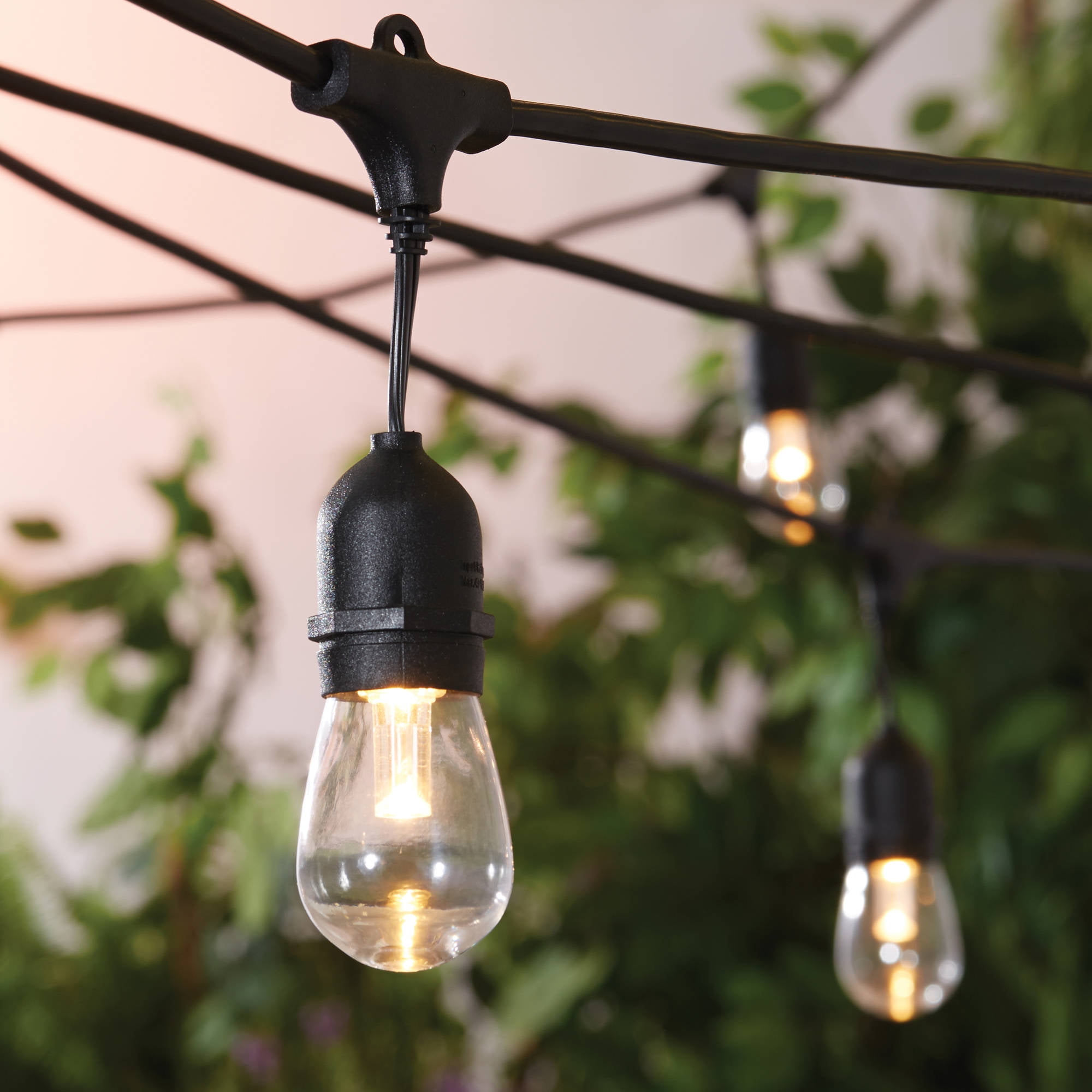 Better Homes & Gardens 22ft Outdoor LED Cafe String Lights ...