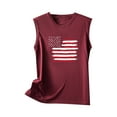 thumbnail image 4 of 4th of July Shirts Women Sleeveless Printed Crewneck Workout Tank Tops T-Shirt Casual Loose Trendy Tunic Blouses Vest, 4 of 5
