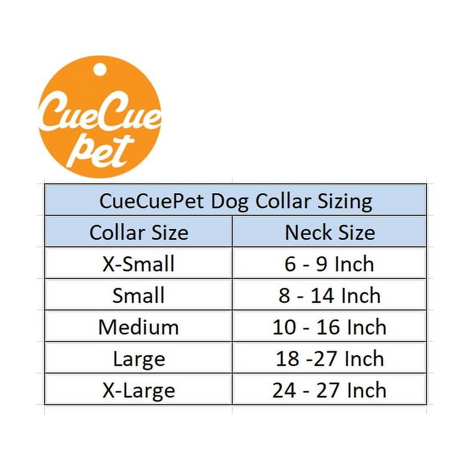 CueCue Pet Bone Fashion Dog Collar, Black, M (2 Pack)