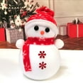 thumbnail image 3 of Christmas Snowman Doll, Cute White Snowman Christmas Tree Decoration, Festive Holiday Party Ornament, Winter Indoor Desktop Decoration, 3 of 3