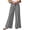 Black, variant on High Waist Wide Leg Pants for Women Striped Drawstring Elastic Waist Pants Casual Loose Spring Fall Palazzo Pants Blue XL