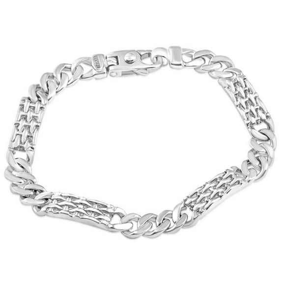 Pompeii Men's Solid 14k White Gold 39 Gram 8.5" Bracelet 8.4mm Wide (,)