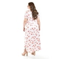 thumbnail image 3 of Maxi vestido estampado flores Roman Fashion /Tallas Extras, 4331 (Naranja) naranja 38, 3 of 5
