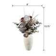 thumbnail image 2 of Home Decor Collection Multicolor Faux Floral Arrangement in Ceramic Vase, 13.8 in H x 8 in W x 8 in D, 2 of 10