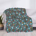 thumbnail image 3 of Yiaed Skull cute organ Print Blanket Throw Blanket Soft Cozy Flannel Blanket for Home Bed Sofa Couch Chair-40"x30", 3 of 6