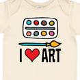 thumbnail image 4 of Inktastic Painting I Love Art Boys or Girls Baby Bodysuit, 4 of 5