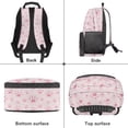 thumbnail image 6 of Pzuqiu Pink Cat Print Kids Backpack for Students Ages 6-14 17 Inch Elementary School Backpack with Adjustable Straps Large Capacity Back to School Travel Bookbag for Girls, 6 of 7
