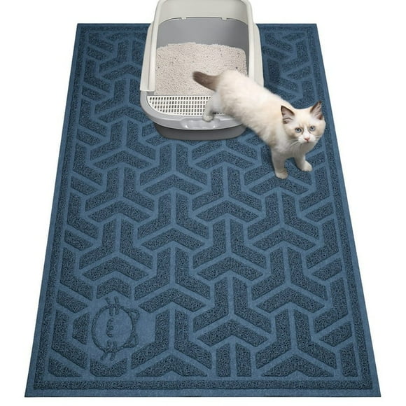 Cat Litter Mat, Litter Trapping Mat Soft on Kitty Paws, B