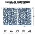 thumbnail image 2 of Elegant Botanical Curtains 52x63 Inch Rod Pocket Blackout Drapes 2 Panels for Bedroom and Calm Interior, 2 of 2