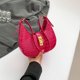 thumbnail image 5 of Bolso Hombro Cuero PU Lindo Axila para Mujer Mano (rosa) Rojo, 5 of 8