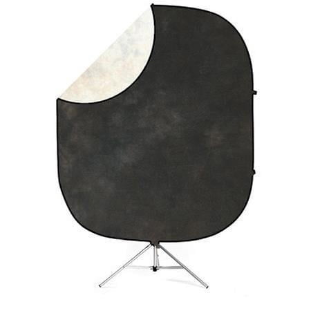 UPC: 0731409622400 | 5×6  Collapsible Disc Reversible Muslin Style Background with 8  Aluminum Stand  Lakeside
