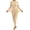 Beige, variant on Women Seamless Thermal Underwear Set Mock Neck Long Sleeve Solid Color 2 Piece Base Layer Daily Wear