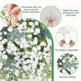 thumbnail image 5 of Pakyozj 1Pcs Artificial Flowers Vines, 5.9 FT Faux White Hanging Garland, Real Touch Fake Gypsophila for Wedding Party Backdrop Wall Home Decor, 5 of 7