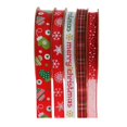 thumbnail image 3 of GUOOL 25M/Set Ruban d'Impression à la Main Polyester pour Décoration de Mariage de Noël, 3 of 9
