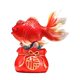 thumbnail image 2 of Estatua de Feng Shui chino, adorno de mesa, escultura decorativa KOI de buena Bolsa roja, 2 of 9