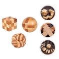 thumbnail image 3 of ColoMX 3 unids Intelectual Puzzle Toys Lock Toys Bamboo Kong Ming Lock Toys para niños, 3 of 7
