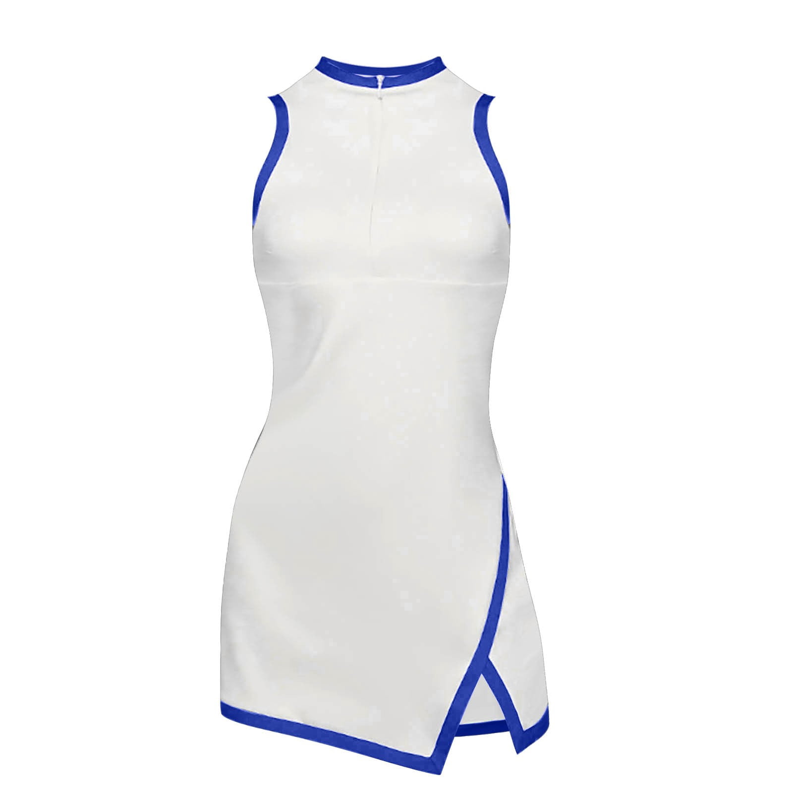 Rigardu summer dresses for women 2024 Hansber Women's Sleeveless Workout Tennis Dress Racerback Zipper Athletic Exercise Sports Dresses Summer Outfits C + M