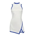 thumbnail image 5 of Rigardu summer dresses for women 2024 Hansber Women's Sleeveless Workout Tennis Dress Racerback Zipper Athletic Exercise Sports Dresses Summer Outfits C + XXL, 5 of 9