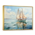 thumbnail image 2 of Designart "Boat Breezes II" Transportation Floater Framed Canvas Wall Art, 2 of 7