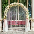 thumbnail image 4 of Gymax 7.2Ft Garden Arch Steel Arbor Wedding Garden Decoration Climbing Plants w/Stakes, 4 of 10